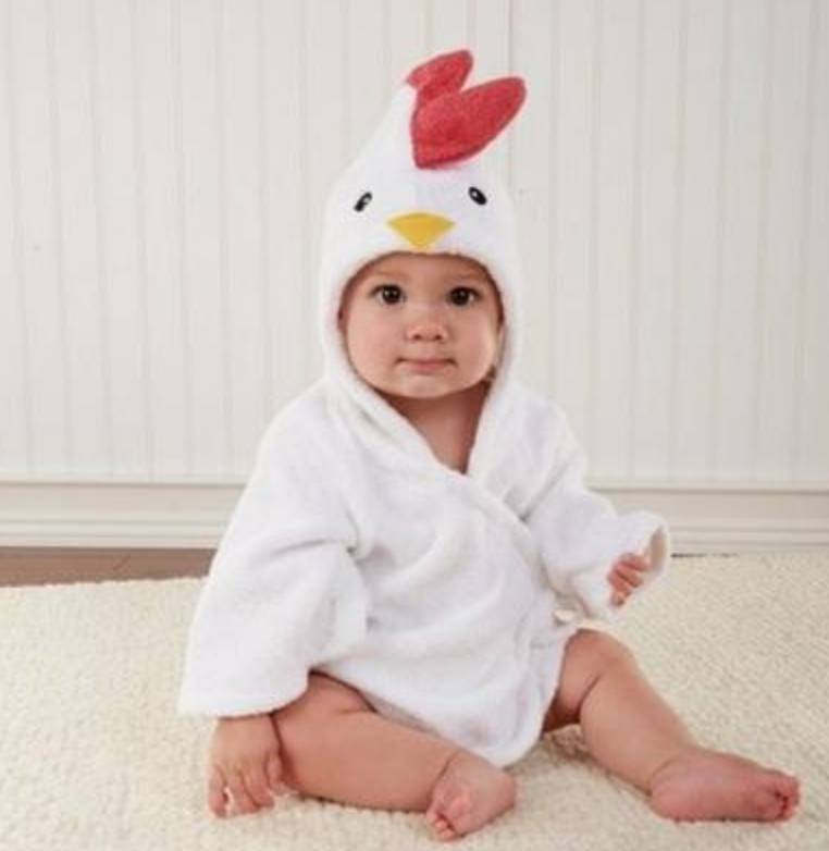 Cartoon Cute Animal  Bathrobes Baby Hooded