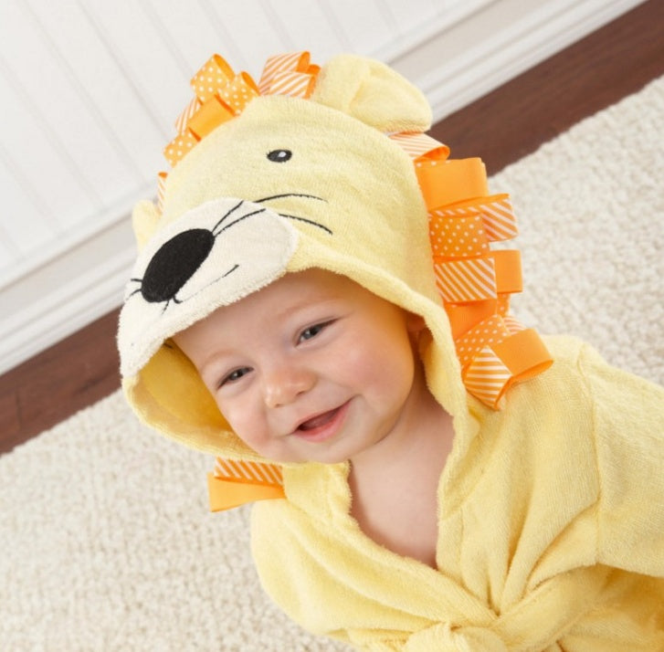 Cartoon Cute Animal  Bathrobes Baby Hooded