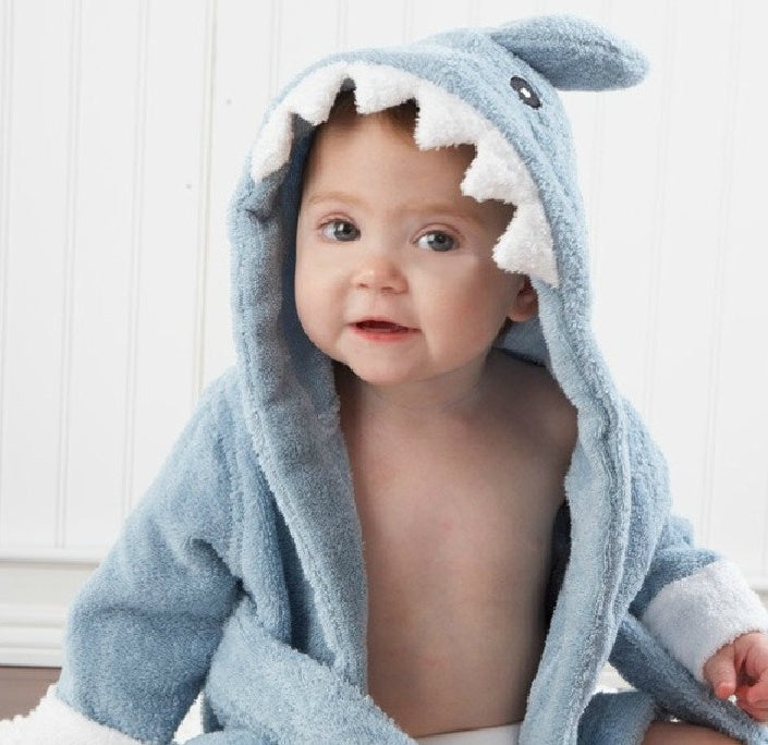 Cartoon Cute Animal  Bathrobes Baby Hooded